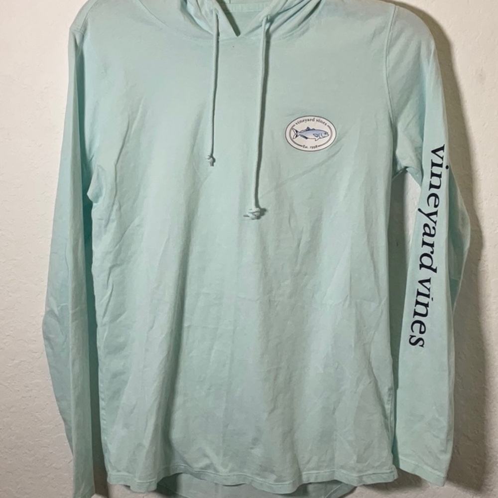 VINEYARD VINES light blue long sleeve hoodie size XS